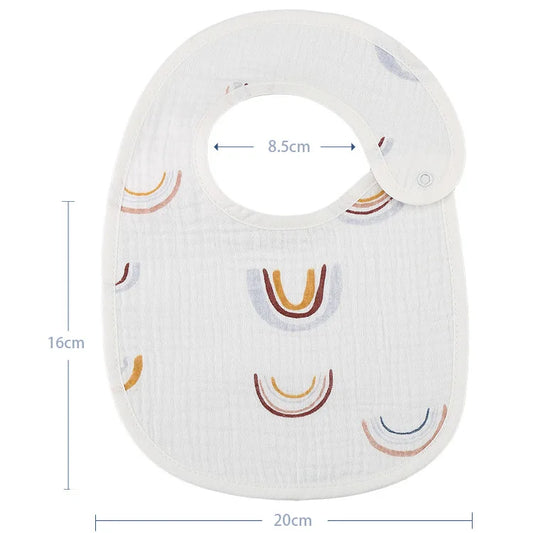 Bavoirs imperméables en coton pour bébé