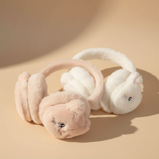 Cache-oreilles en peluche lapin