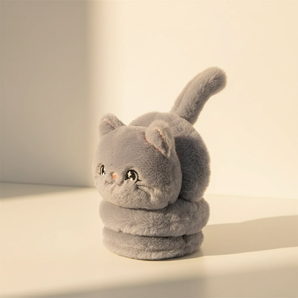 Cache-oreilles en peluche lapin