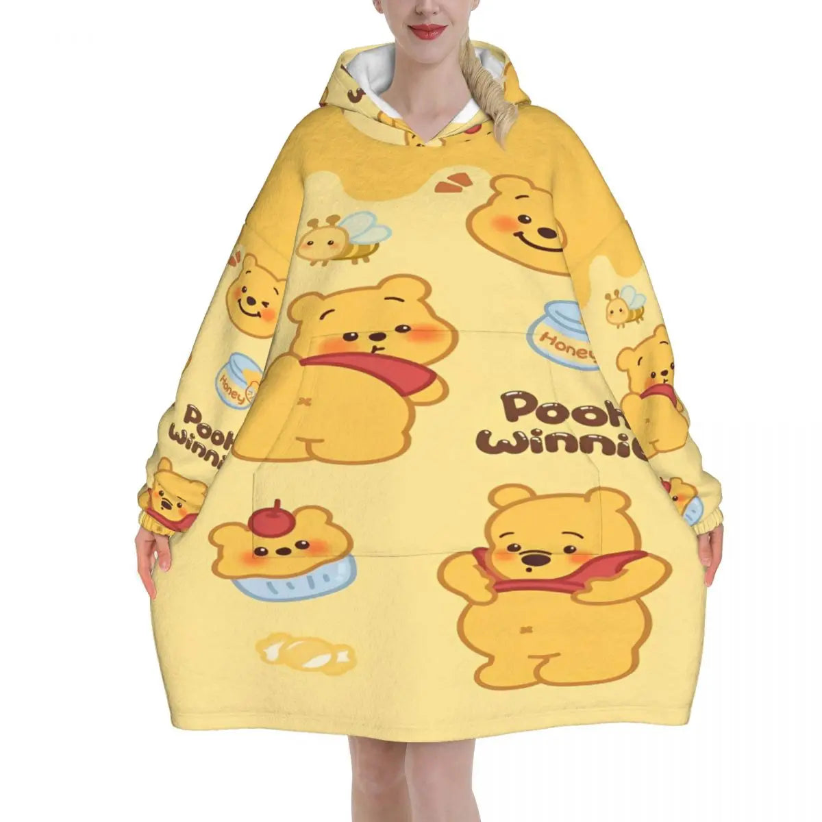 Couverture à capuche Winnie l’Ourson