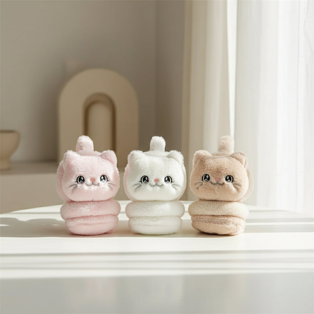 Cache-oreilles en peluche lapin