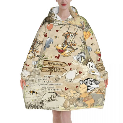 Couverture à capuche Winnie l’Ourson