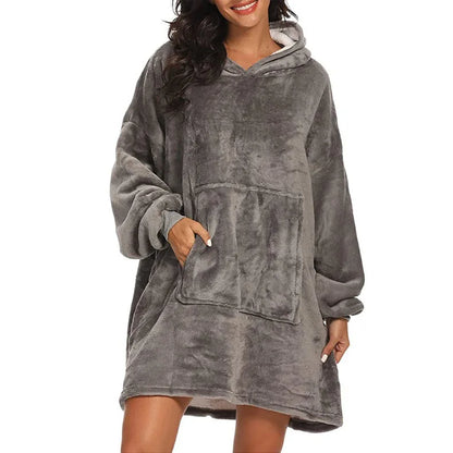 Sweat à capuche couverture chaude