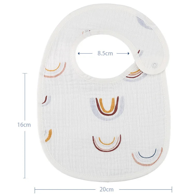 Bavoirs imperméables en coton pour bébé