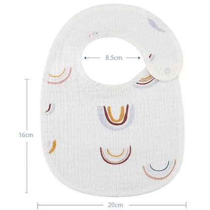 Bavoirs imperméables en coton pour bébé