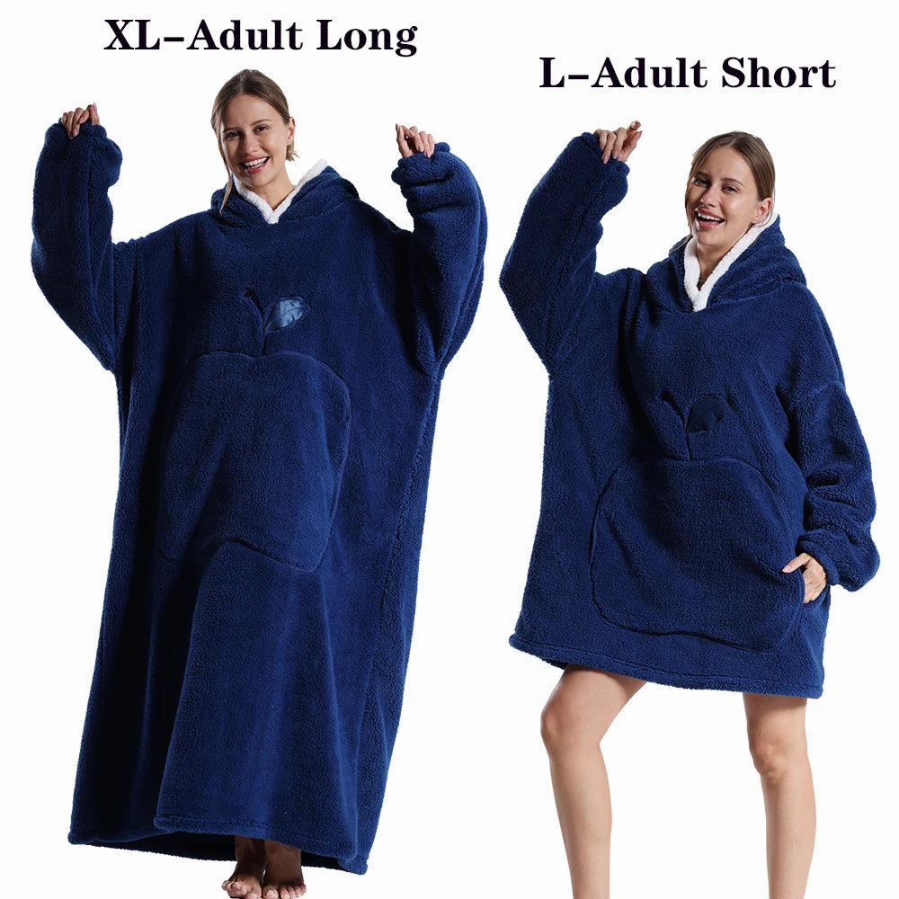 Sweat géant chaud avec manches