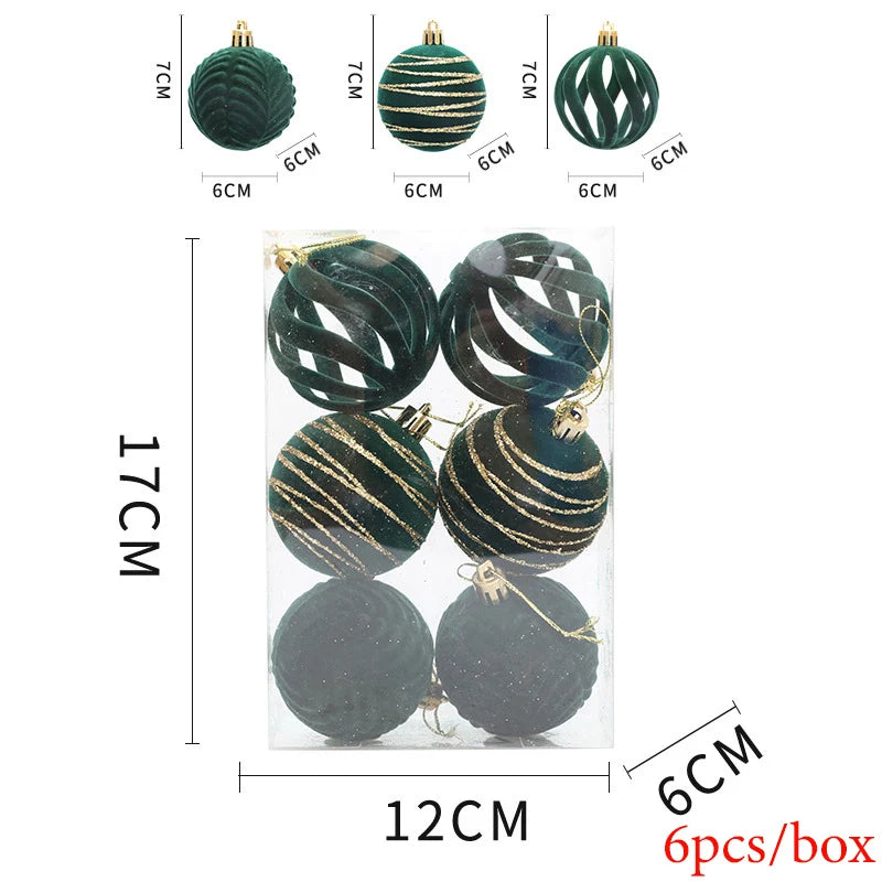Boules de Noël 6 cm