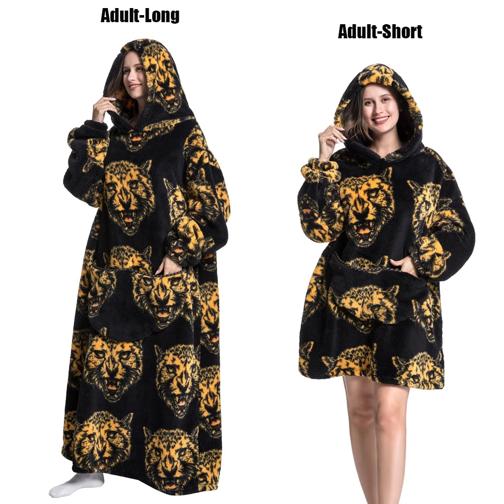 Sweat géant chaud avec manches