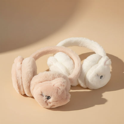 Cache-oreilles en peluche lapin