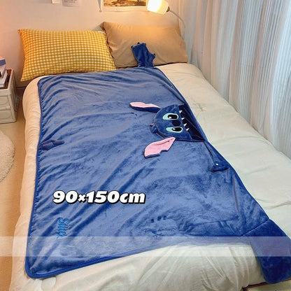 Couverture à capuche en flanelle