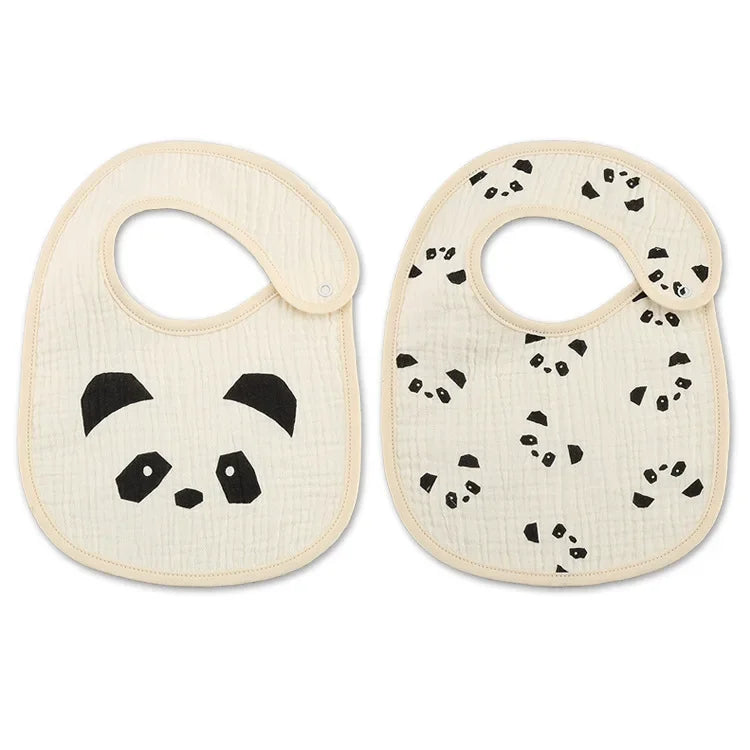 Bavoirs imperméables en coton pour bébé