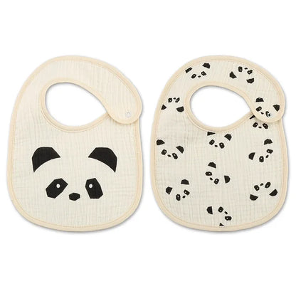 Bavoirs imperméables en coton pour bébé