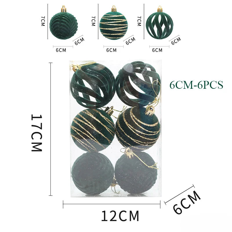 Boules de Noël 6 cm