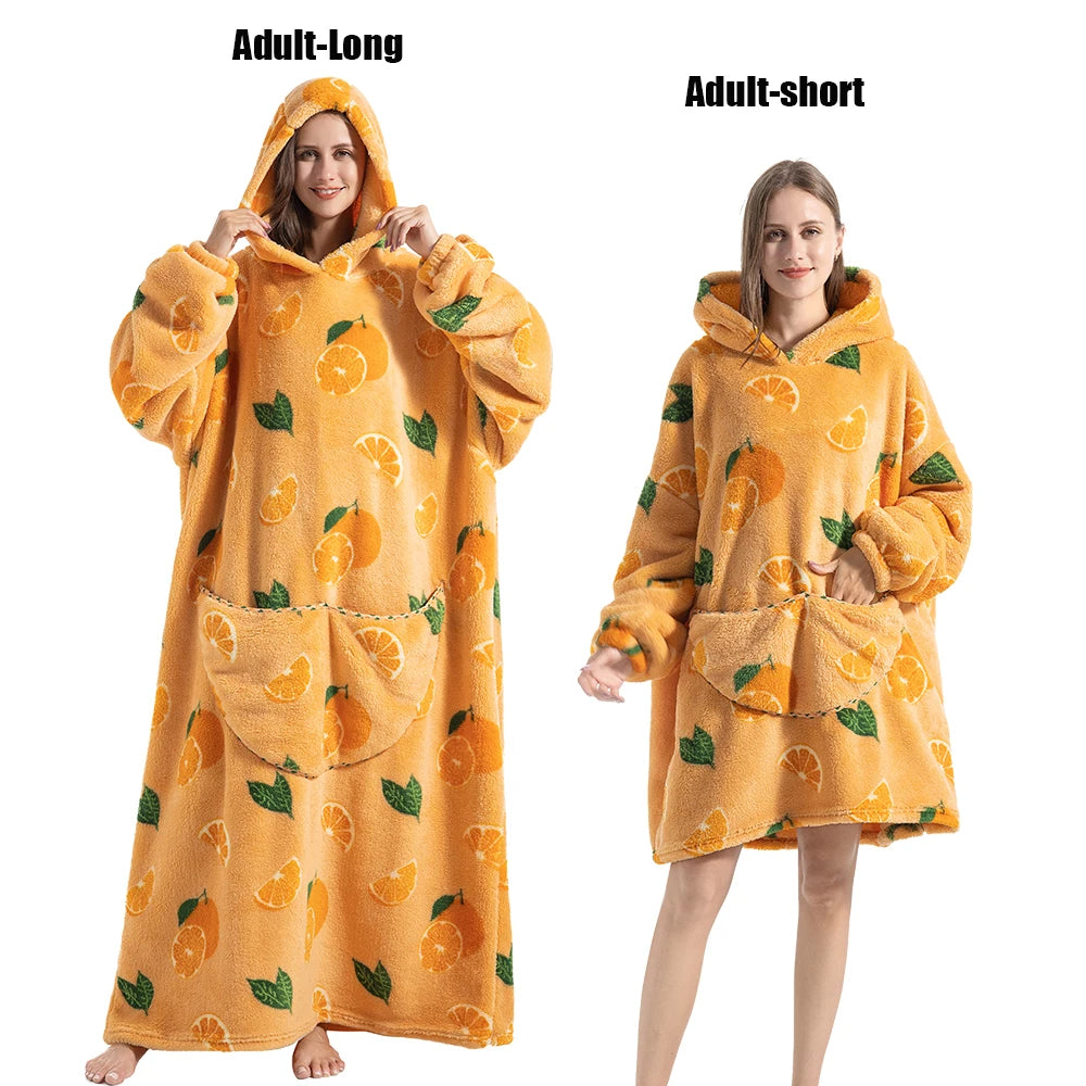 Sweat géant chaud avec manches