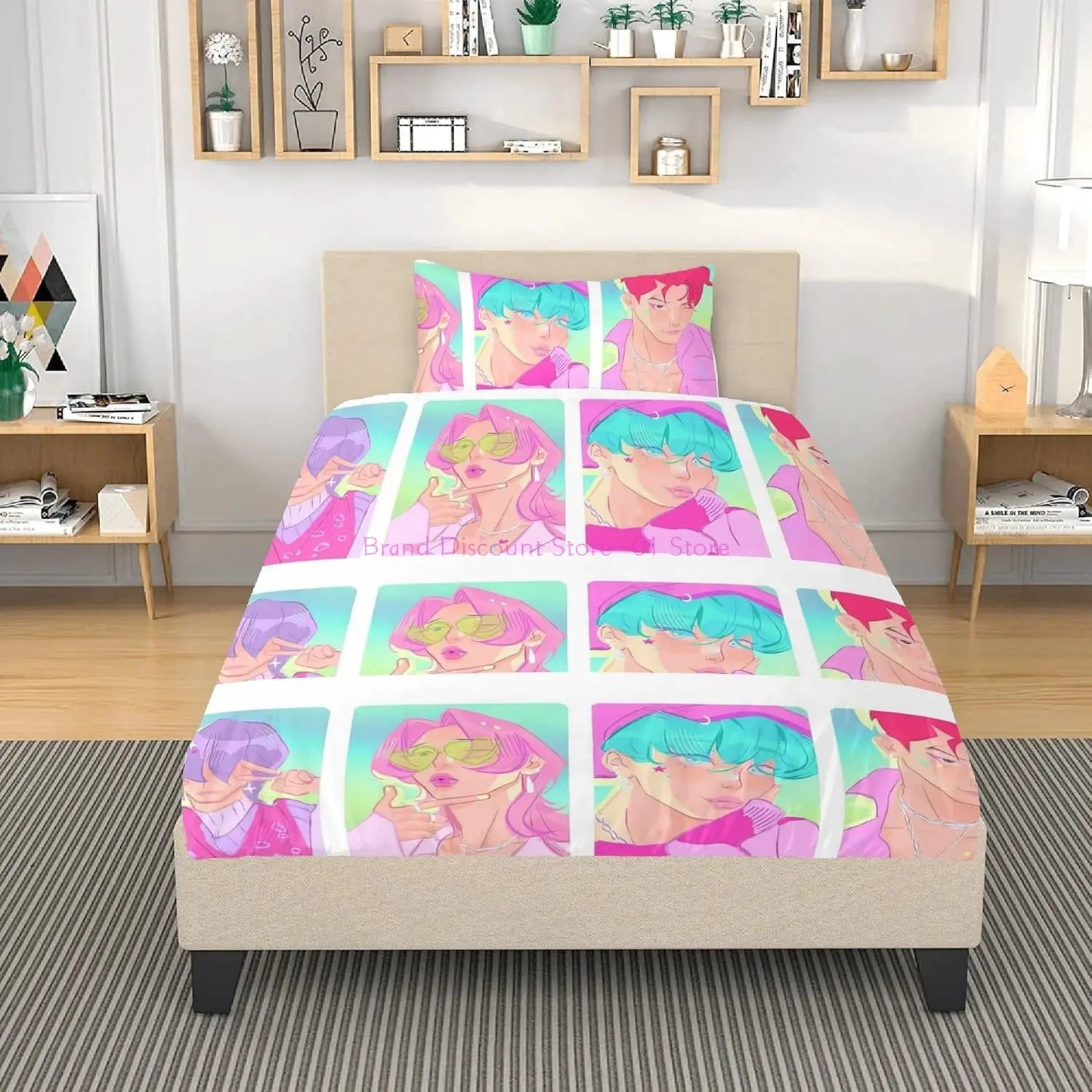 Drap-housse et taie d'oreiller  H-Hunters Demon