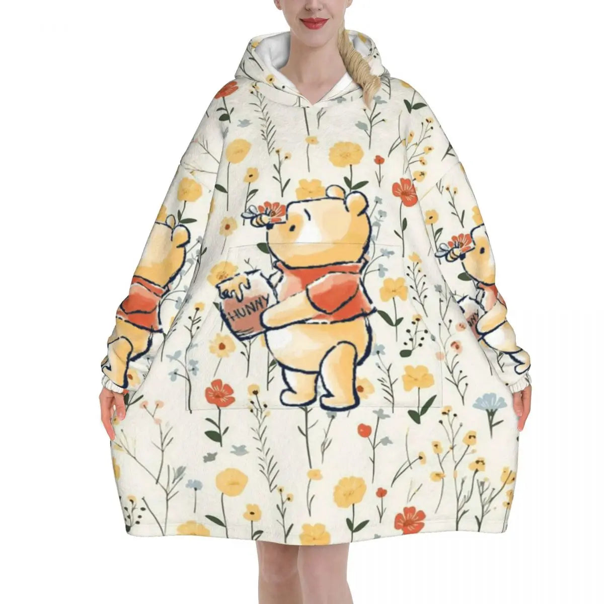 Couverture à capuche Winnie l’Ourson