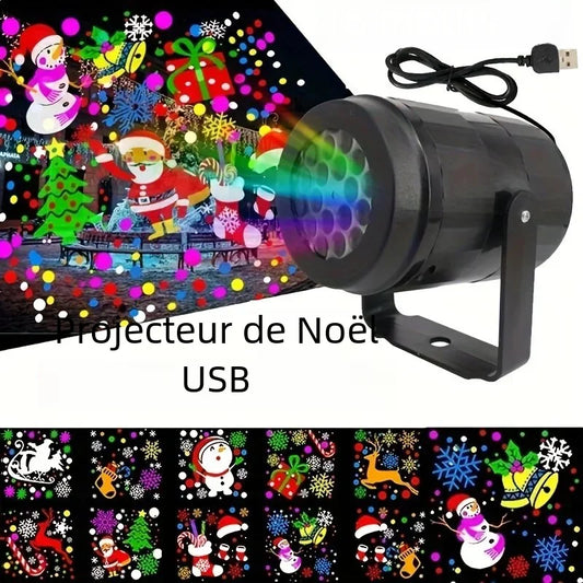 Projecteur laser Noël flocon de neige