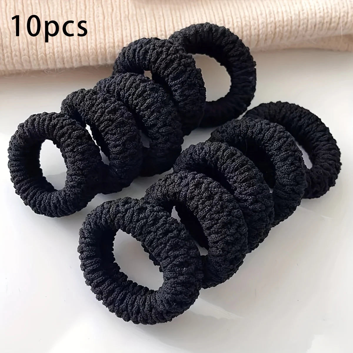 Lot de 10 attaches de cheveux larges et épaisses