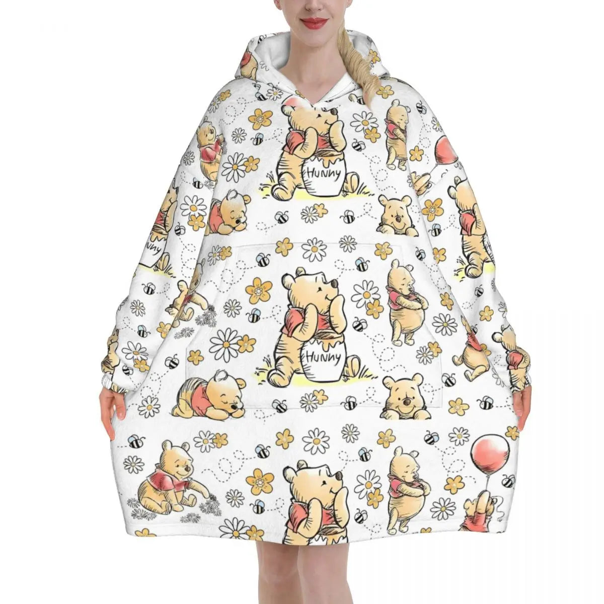 Couverture à capuche Winnie l’Ourson