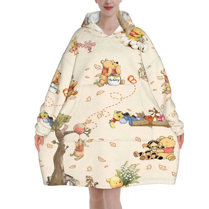 Couverture à capuche Winnie l’Ourson