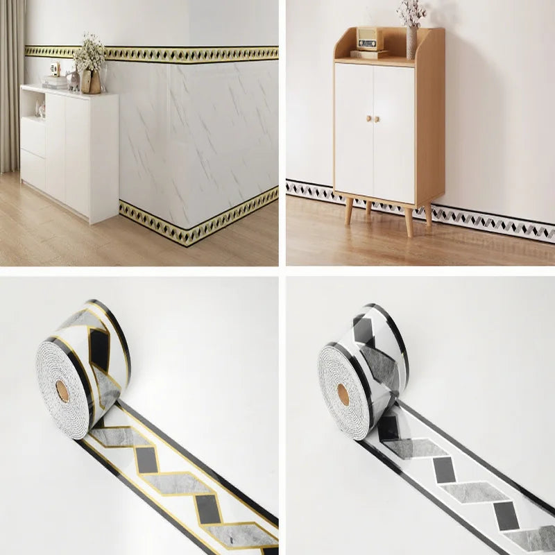 Rouleau mural auto-adhésif