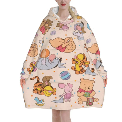 Couverture à capuche Winnie l’Ourson
