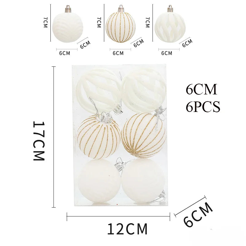 Boules de Noël 6 cm