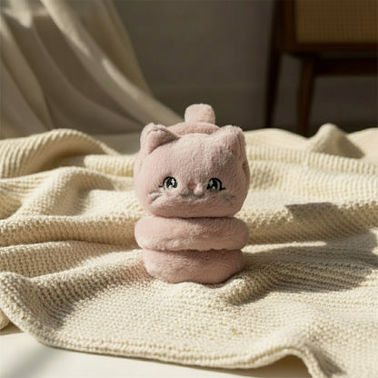 Cache-oreilles en peluche lapin