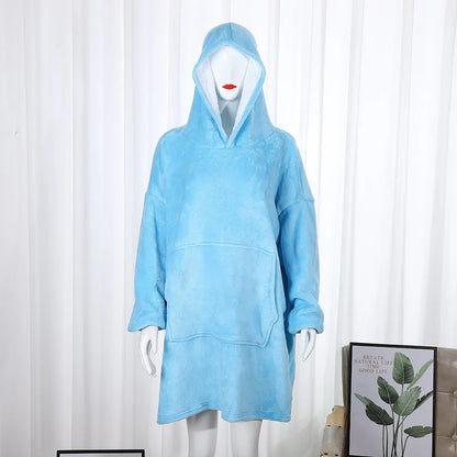 Sweat à capuche couverture chaude