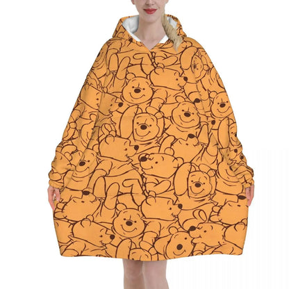 Couverture à capuche Winnie l’Ourson