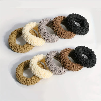 Lot de 10 attaches de cheveux larges et épaisses