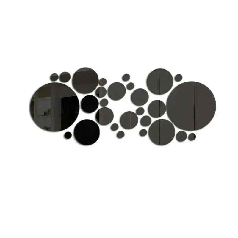 Autocollants muraux miroir 3D