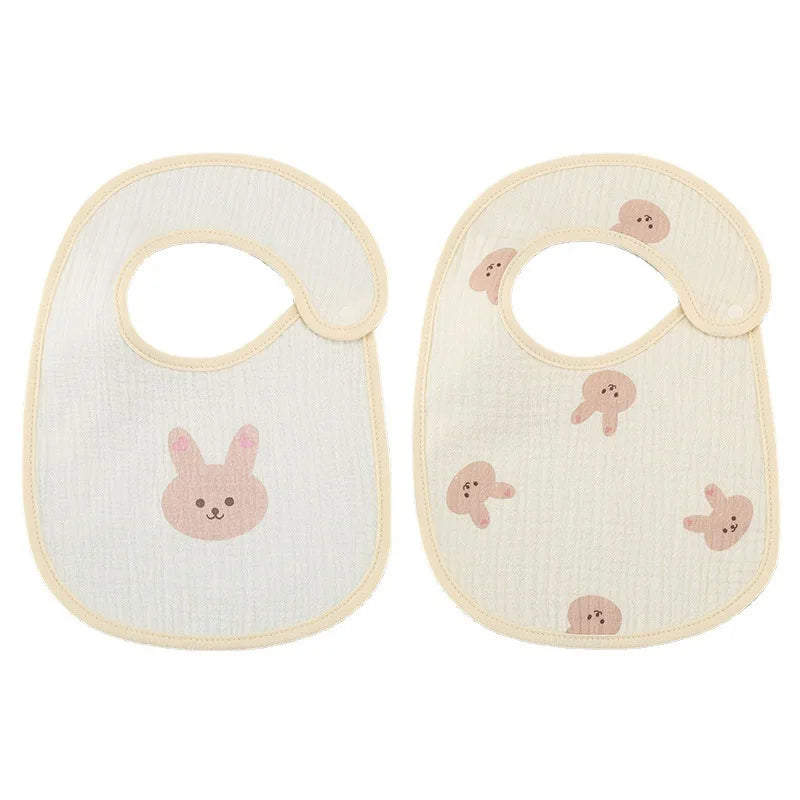 Bavoirs imperméables en coton pour bébé