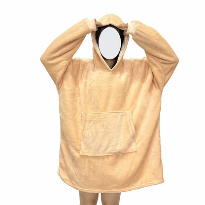 Sweat à capuche couverture chaude