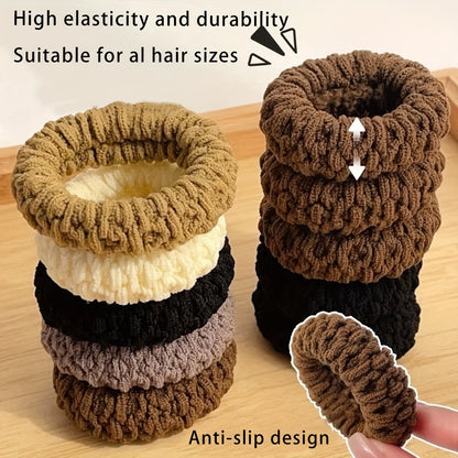 Lot de 10 attaches de cheveux larges et épaisses