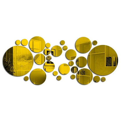 Autocollants muraux miroir 3D