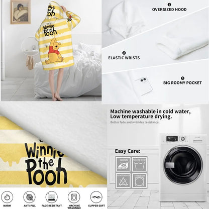 Couverture à capuche Winnie l’Ourson