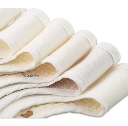 Bavoirs imperméables en coton pour bébé